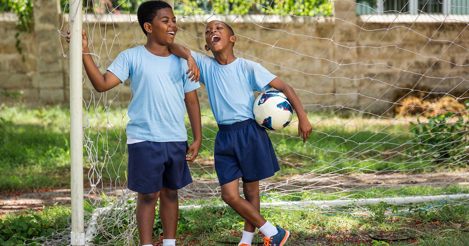 Boys Playing Football