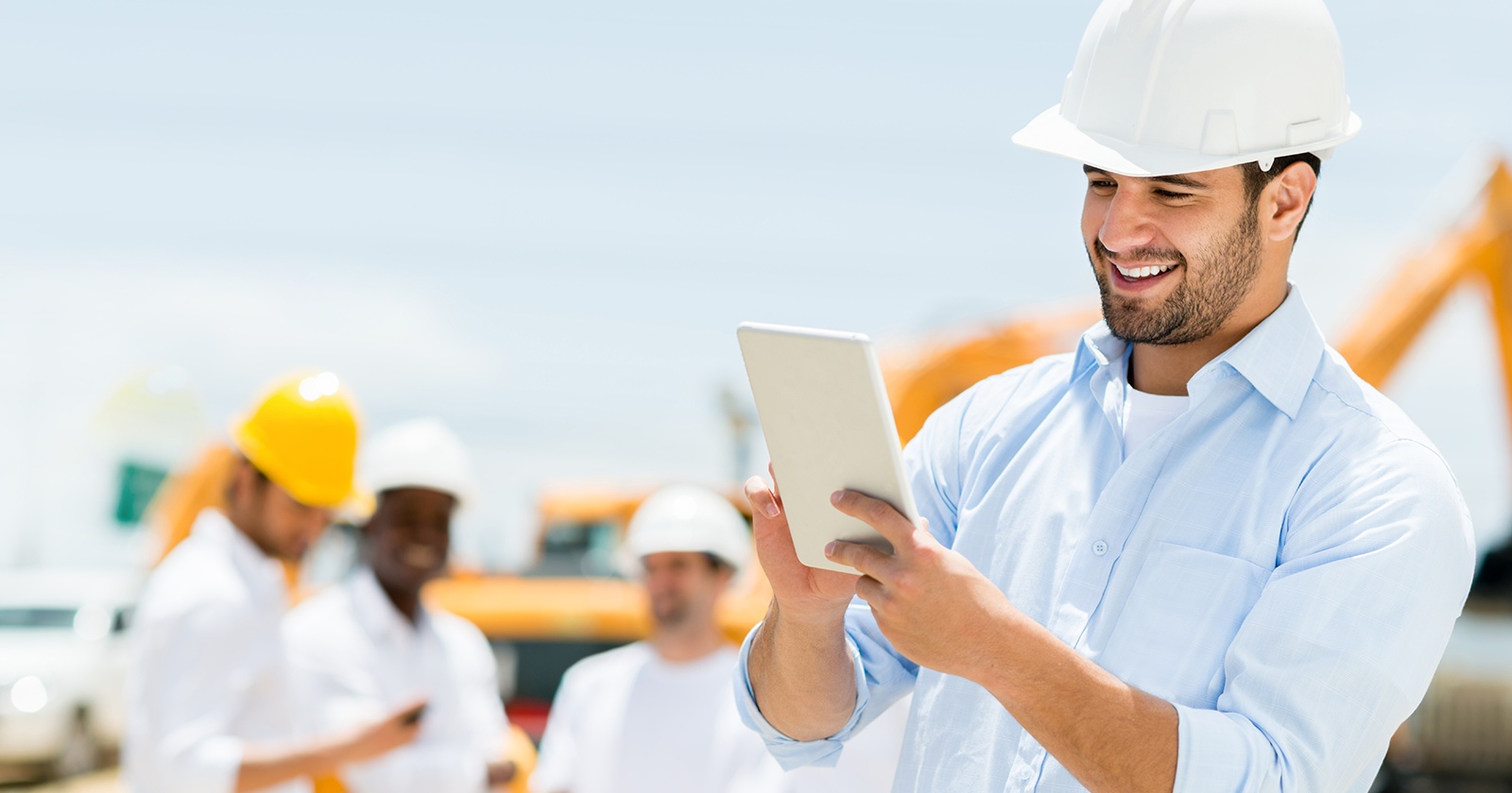 Construction Guy in Hard Hat