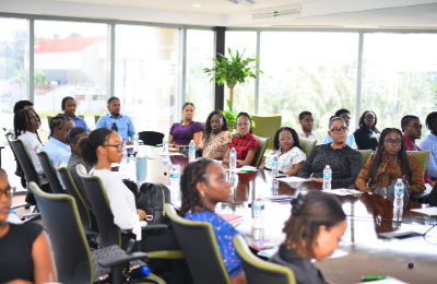 Sagicor interns in Barbados