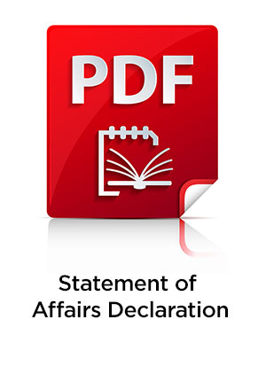 Statement of Affairs Declaration