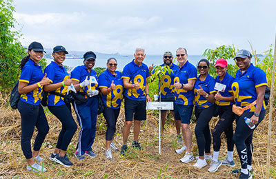 Sagicor Plants 185 Trees in Chaguaramas to Mark 185th Anniversary